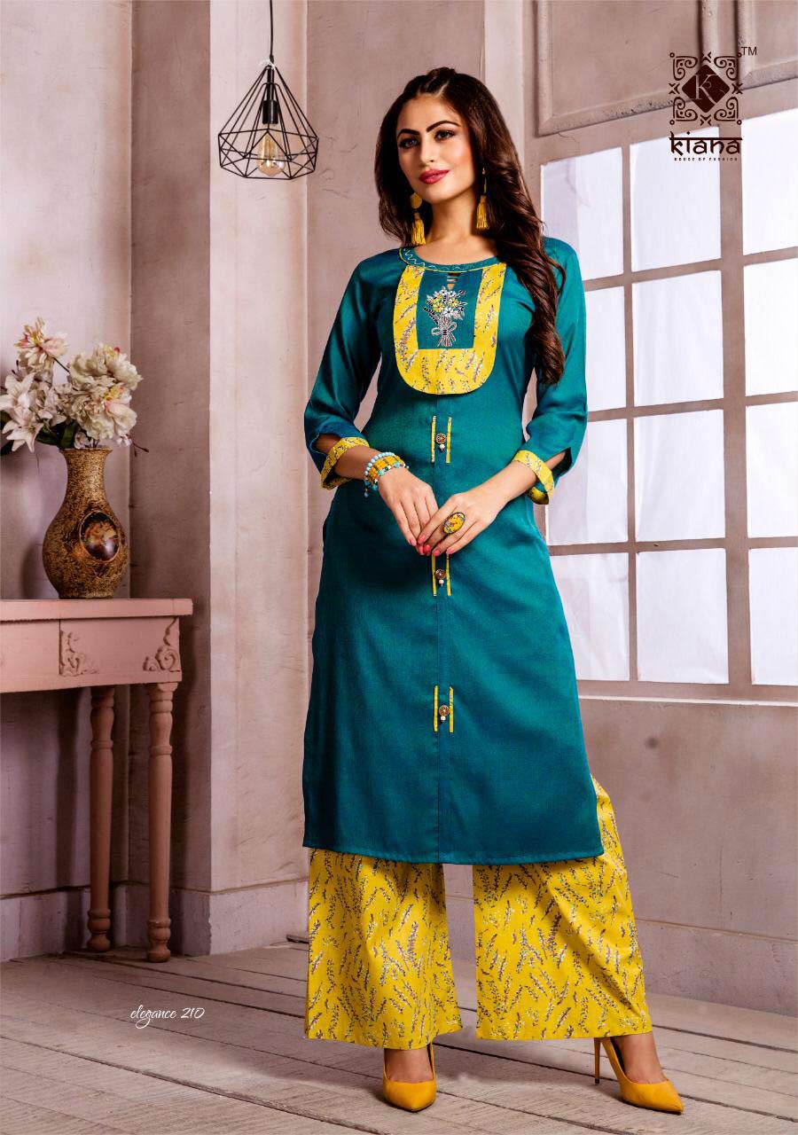 Elegance Vol-2 Kiana Rayon Embroidery Indian Kurti Elegance Vol-2 Kiana Rayon Embroidery Indian Kurti